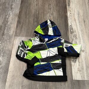 Reebok Kids Hoodie - Black, Blue, and Green